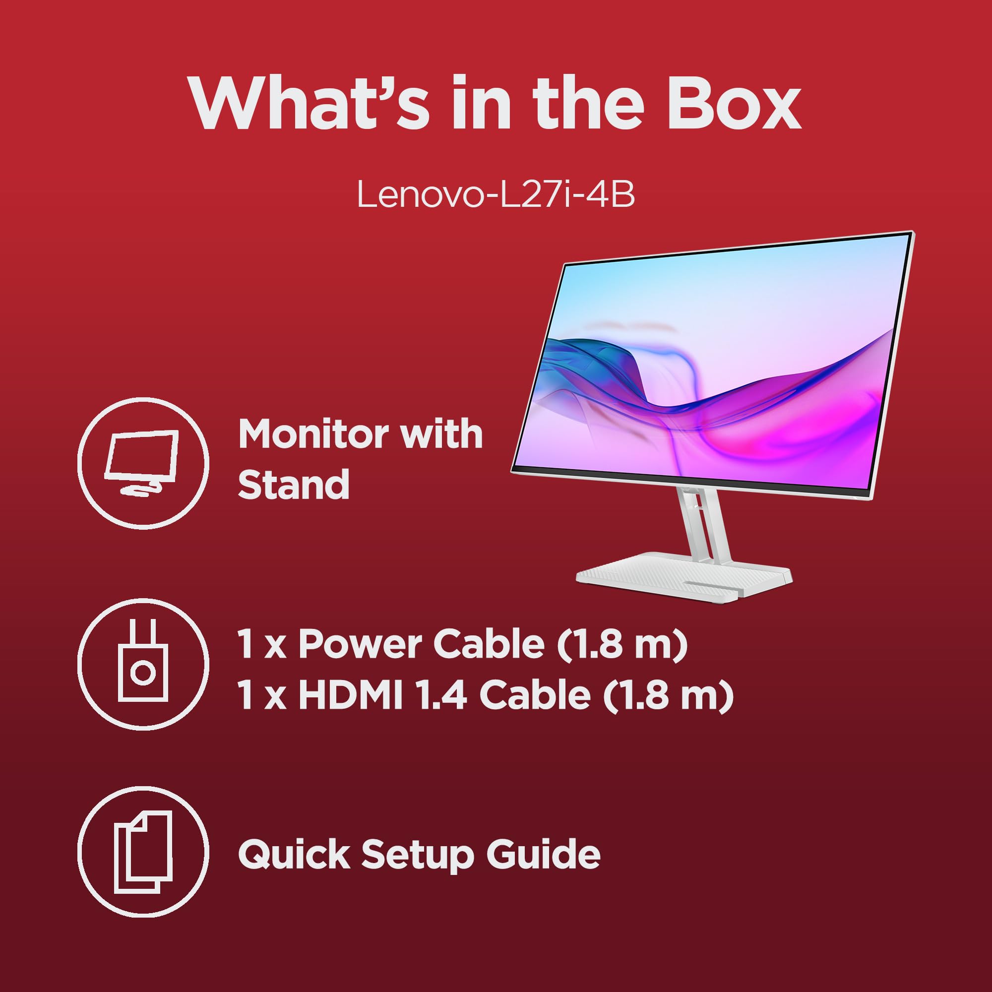 Lenovo L27i-4B 27 Inch PC Monitor