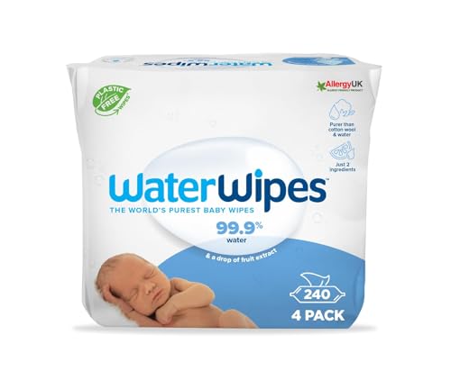 WaterWipes | Plastic-Free Original Baby Wipes | 360 Count (6 packs)