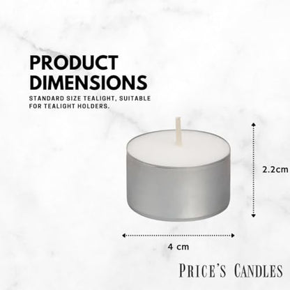 Price's Candles | 2 x 50 Pack | Sentinel Range 8 Hour Tealights Bags