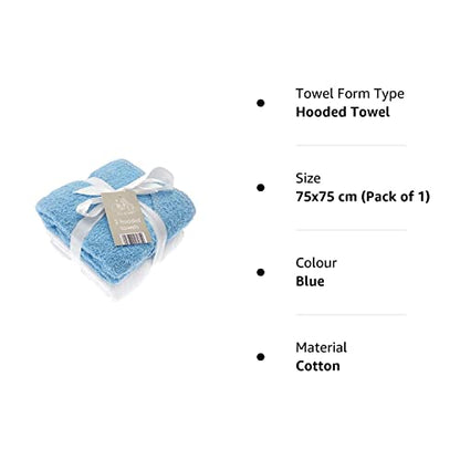 Elli and Raff | 2 Soft White Baby Hooded Bath Time Towel 100% cotton