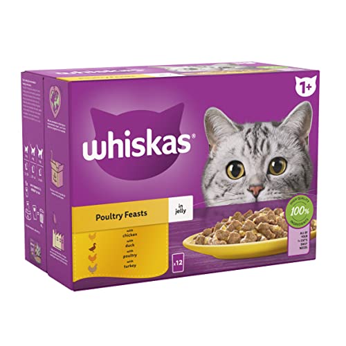 Whiskas | 1+ Adult Poultry Selection in Jelly | 40 Pouches