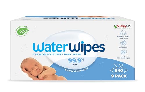 WaterWipes | Plastic-Free Original Baby Wipes | 360 Count (6 packs)