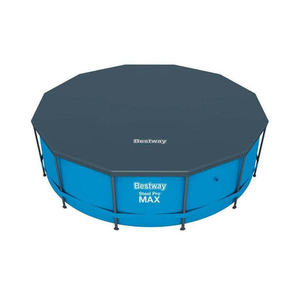 Bestway Flowclear Swimming Pool Cover | for Steel Pro Max Round Pools | 10 ft | Black