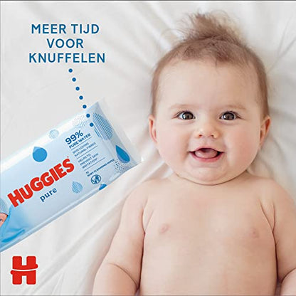 Huggies | Pure, Baby Wipes | 12 Packs (672 Wipes Total)