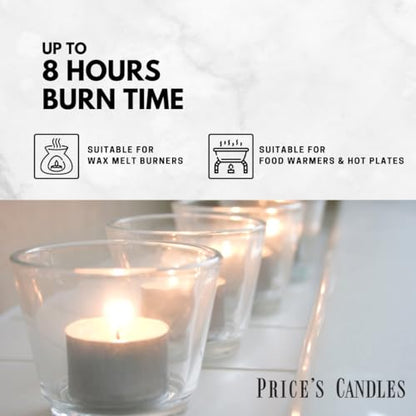 Price's Candles | 2 x 50 Pack | Sentinel Range 8 Hour Tealights Bags