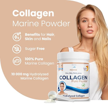 Swedish Nutra | Powder Marine Collagen | Pack of 300g