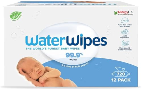 WaterWipes | Plastic-Free Original Baby Wipes | 360 Count (6 packs)