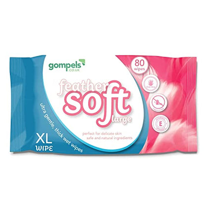 Gomples | Extra Large Wet Wipes | 80 Pack