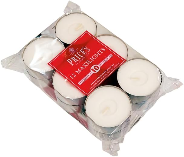 Price's Candles | Maxi Tealights | Pack of 12