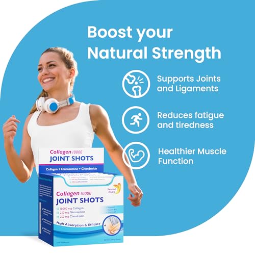 Swedish Nutra | Joint Support Collagen | Pack of 500ml, 33 Day Supply | Berry Flavour