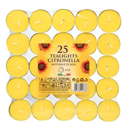 Price's Candles | Citronella Tealights | Pack of 25