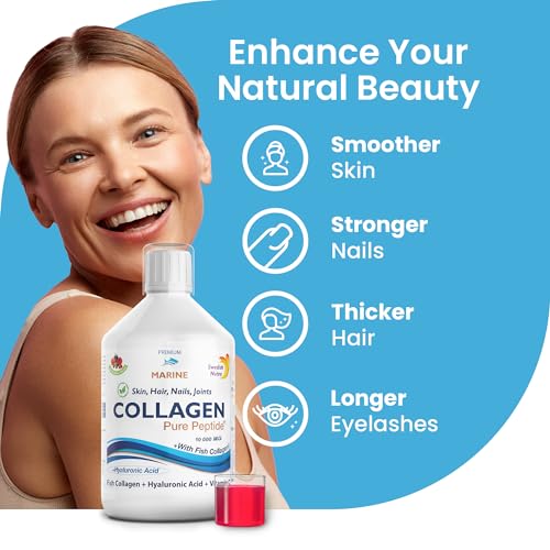 Swedish Nutra | Collagen Gold Retinol | Hydolyzed 12500mg Marine Collagen