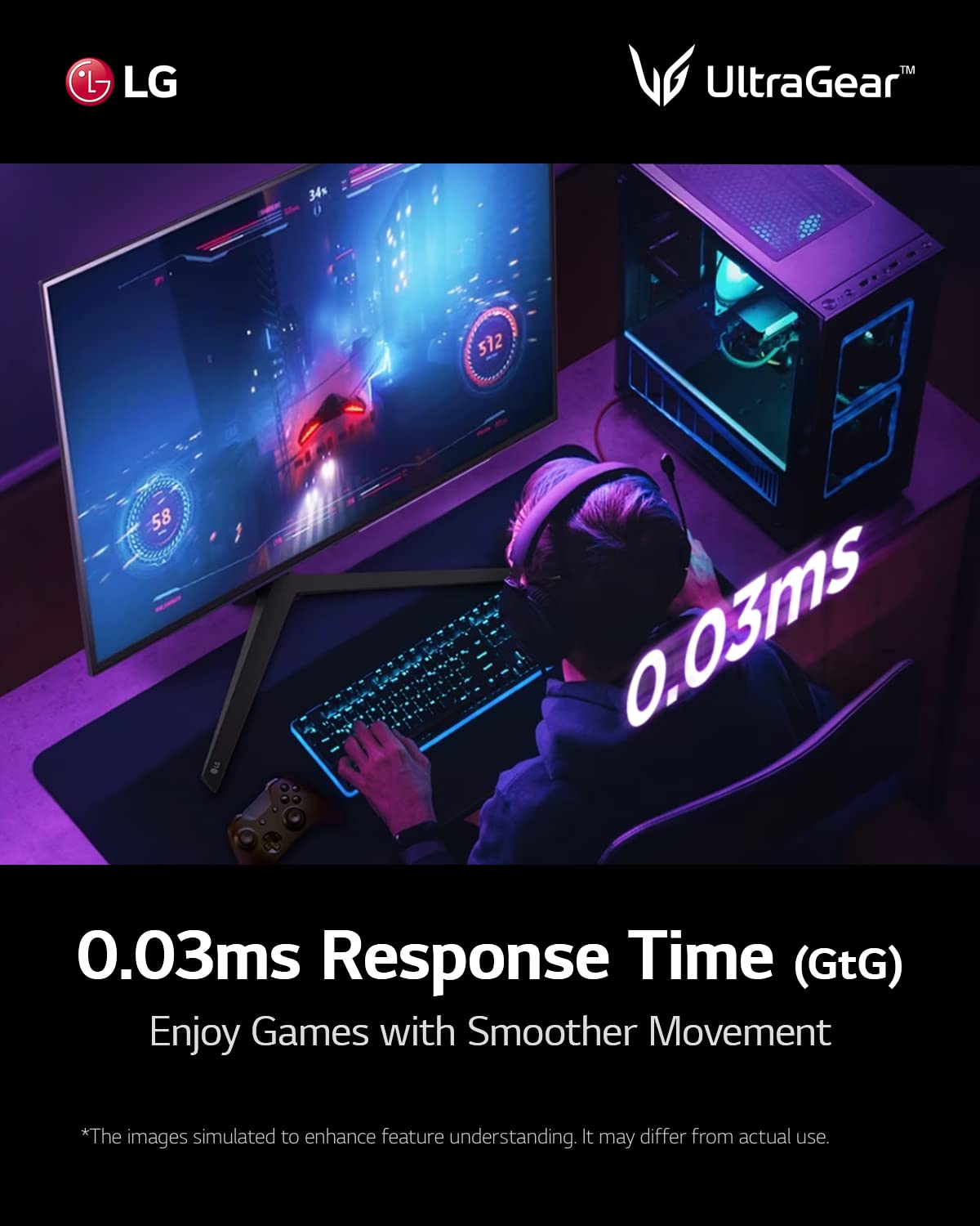 LG UltraGear 27GR95QE - 27 inch OLED Gaming Monitor