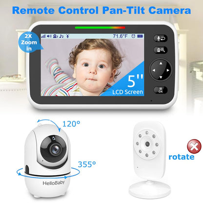 HelloBaby | Baby Monitor with Camera and Night Vision