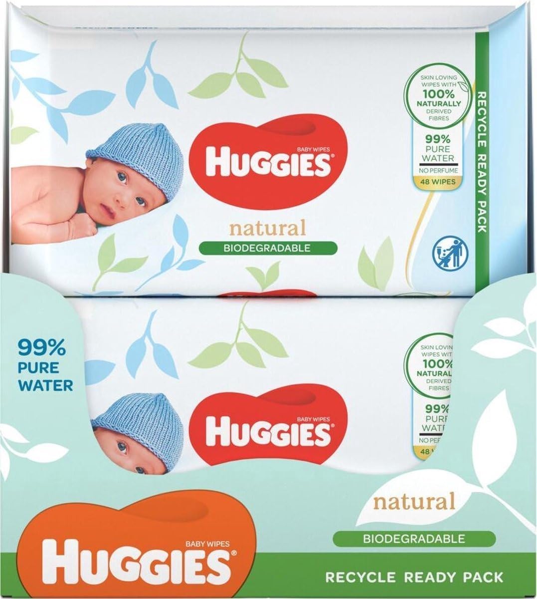 Huggies | Pure, Baby Wipes | 12 Packs (672 Wipes Total)