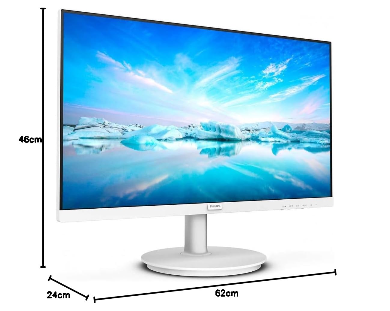 Philips 271V8AW- 27 Inch FHD White Monitor