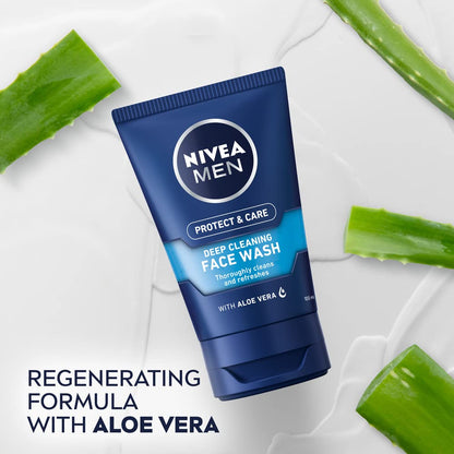 NIVEA MEN | Deep Cleaning Face Wash Protect & Care