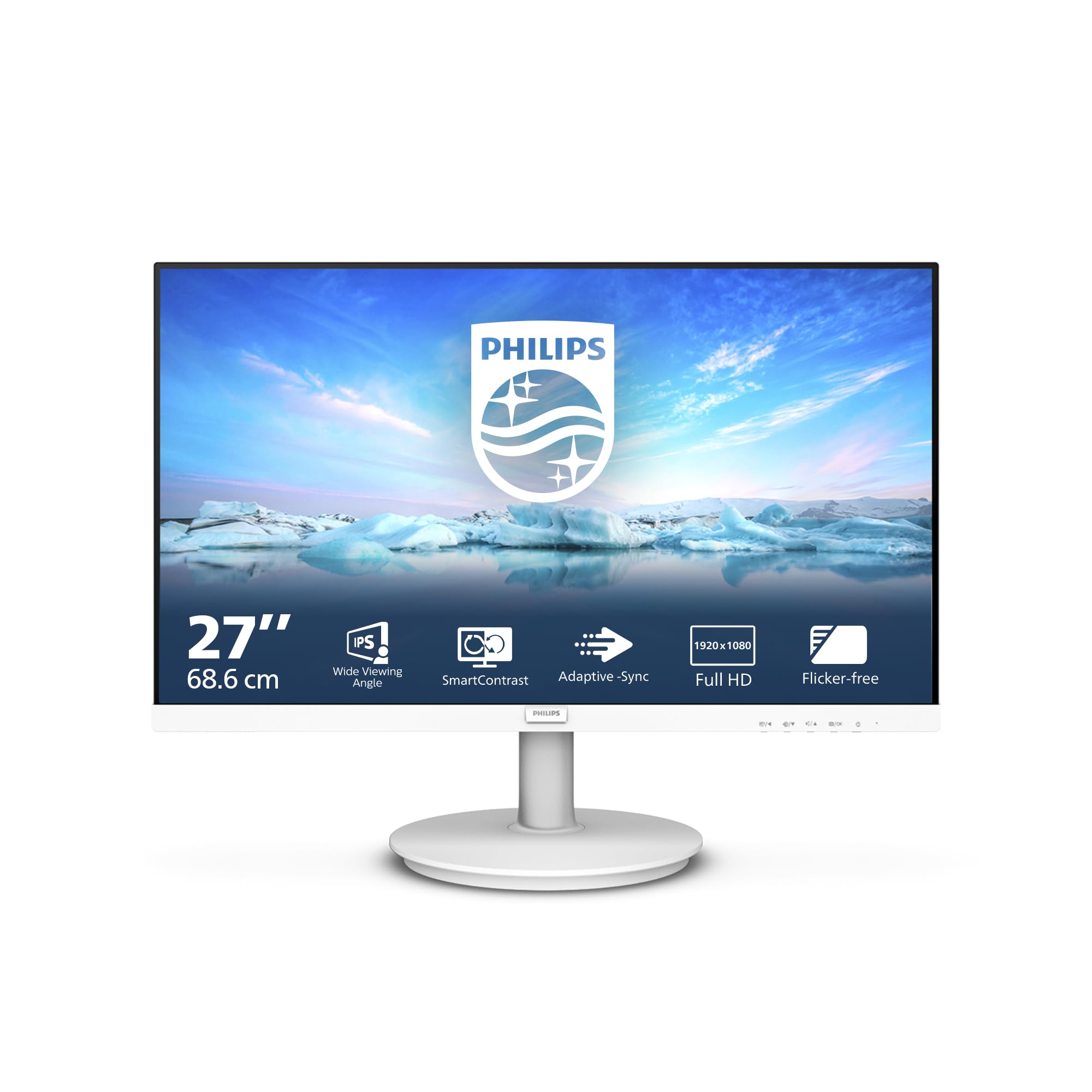 Philips 271V8AW- 27 Inch FHD White Monitor
