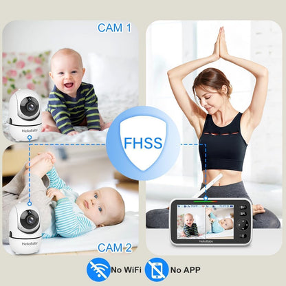 HelloBaby | Baby Monitor with Camera and Night Vision