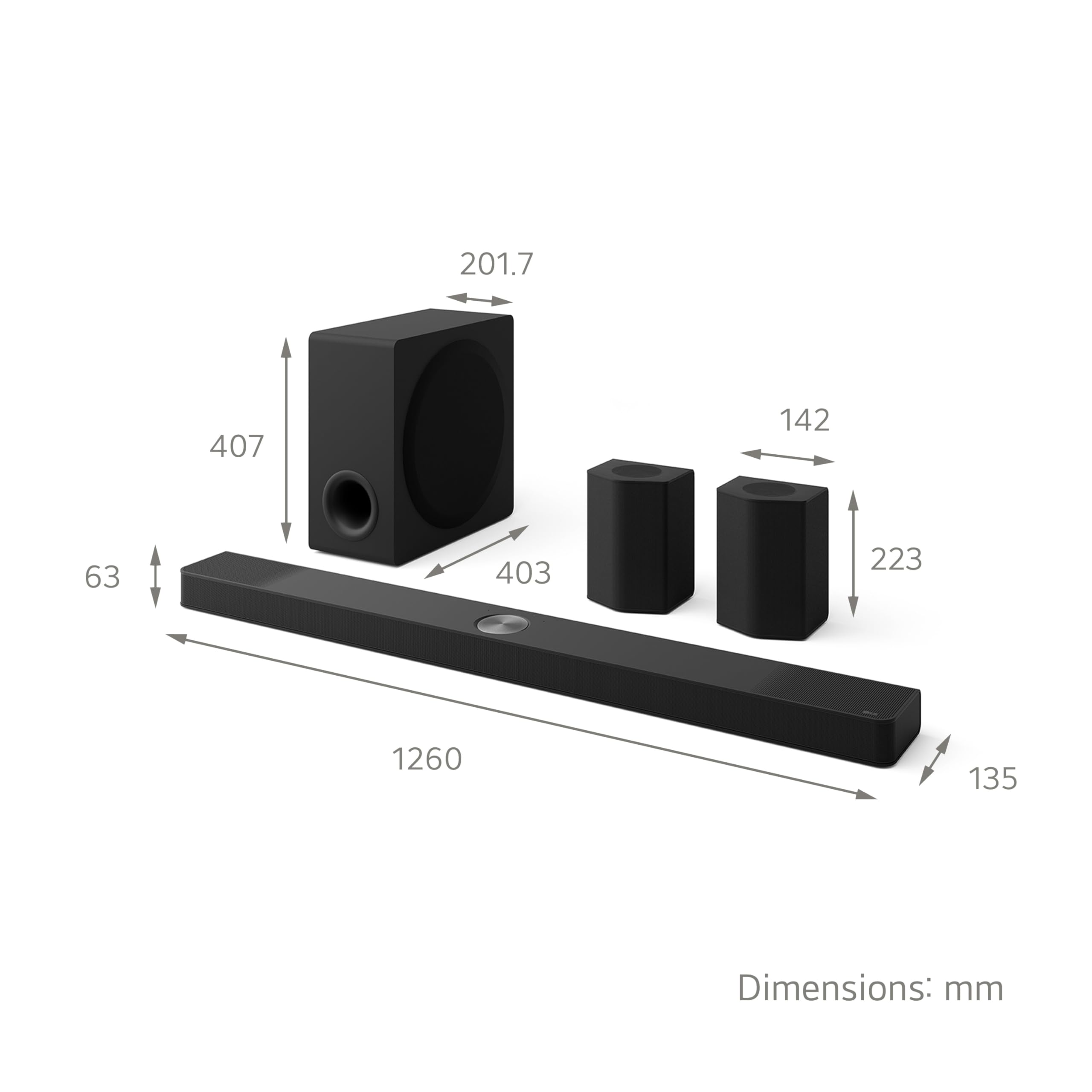 LG US95TR Soundbar for TV with Dolby Atmos & Wireless Subwoofer