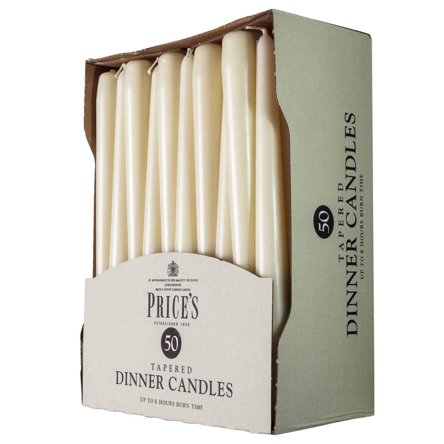 Price's Candles | Tapered Dinner Candles - Pack of 50