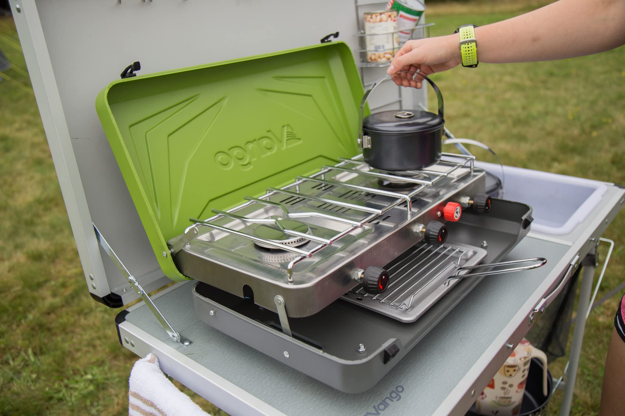 Vango | IR Grill Cooker Herbal One Size | Silver + Green