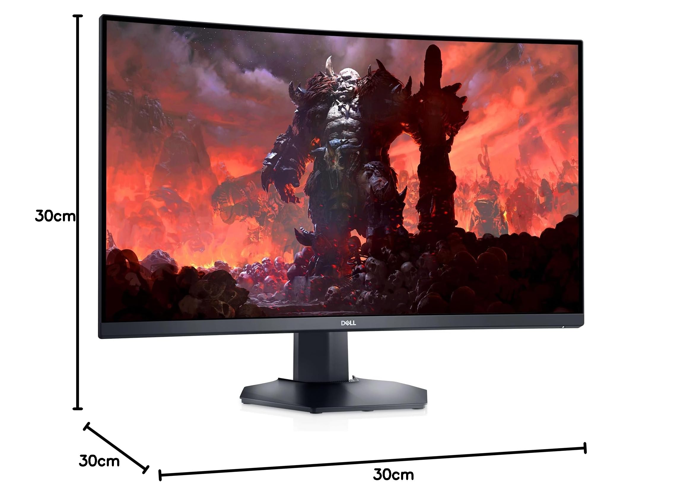 Dell 31.5 Inch QHD (2560x1440) 1800R Curved Gaming Monitor, 165Hz