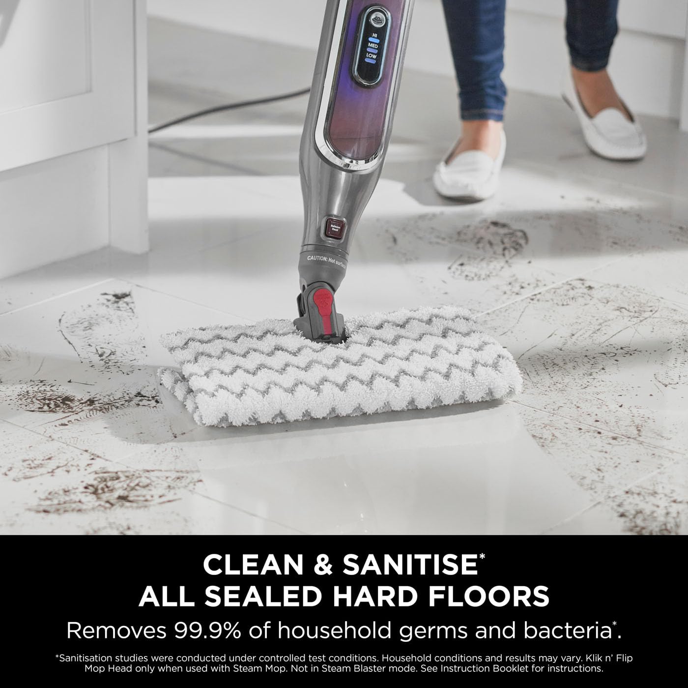 Shark Automatic Klik n' Flip Steam Mop for Hard Floors S6003UK