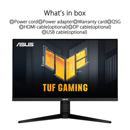 ASUS TUF Gaming Monitor 31.5 inch QHD (2560x1440), 170Hz, IPS Panel, 1ms