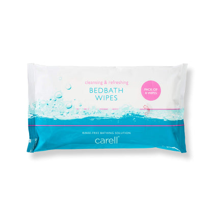 Carell Bed Bath Wipes | Pack of 8