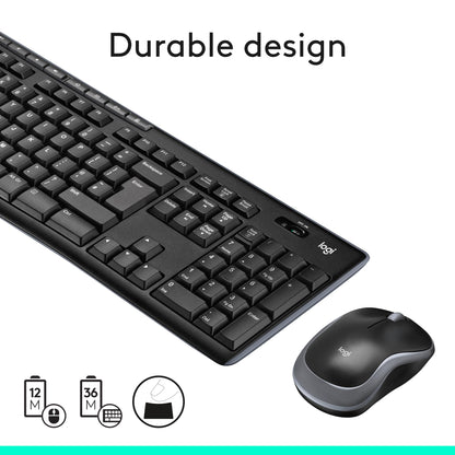 Logitech MK270 Wireless Keyboard and Mouse Combo for Windows