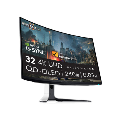 Alienware 32 Inch 4K UHD (3840x2160) 1700R Curved Gaming Monitor