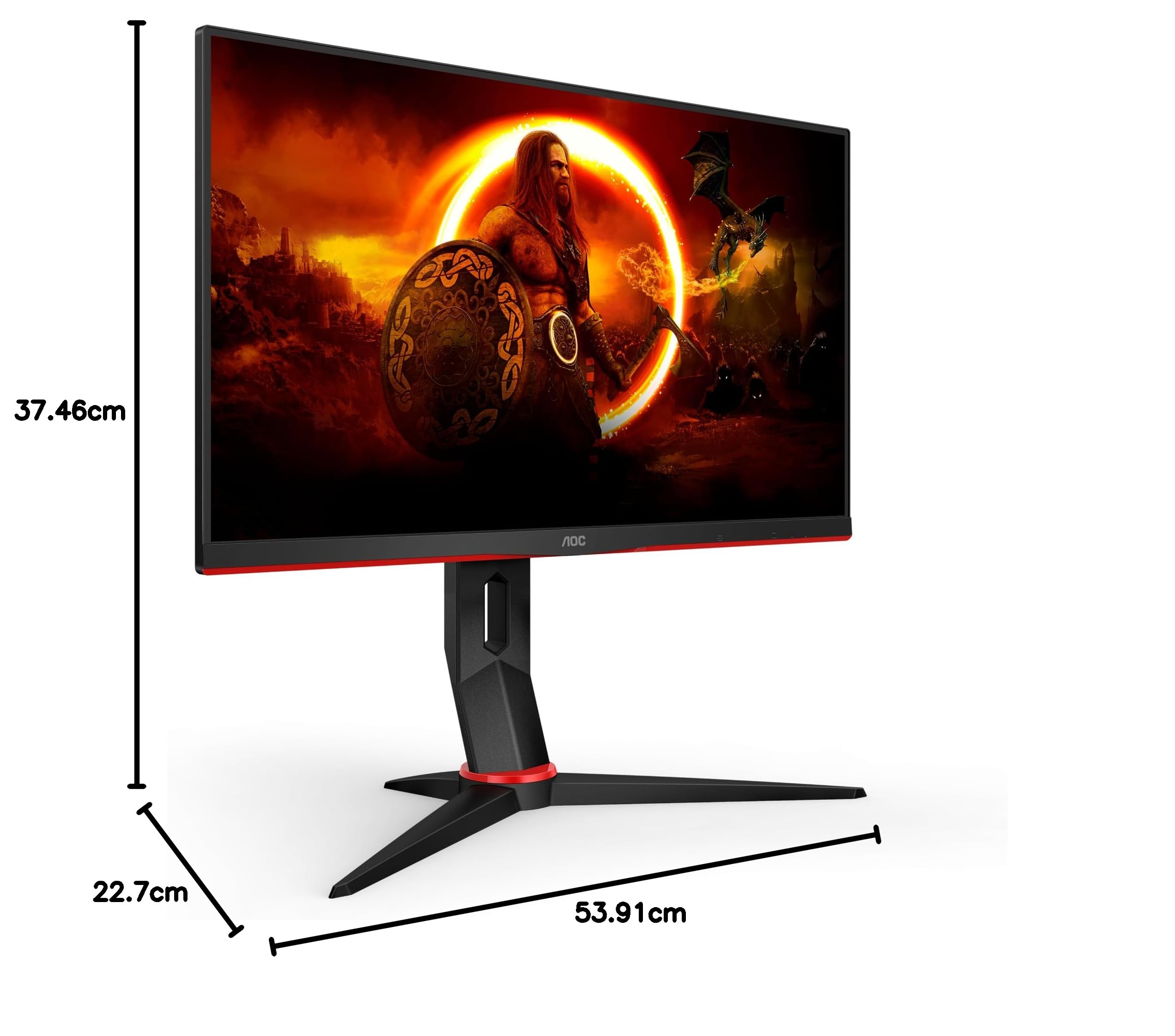 AOC 23.8" 1440p (QHD) Gaming Monitor - IPS, 165Hz, 1ms, Built in Speakers