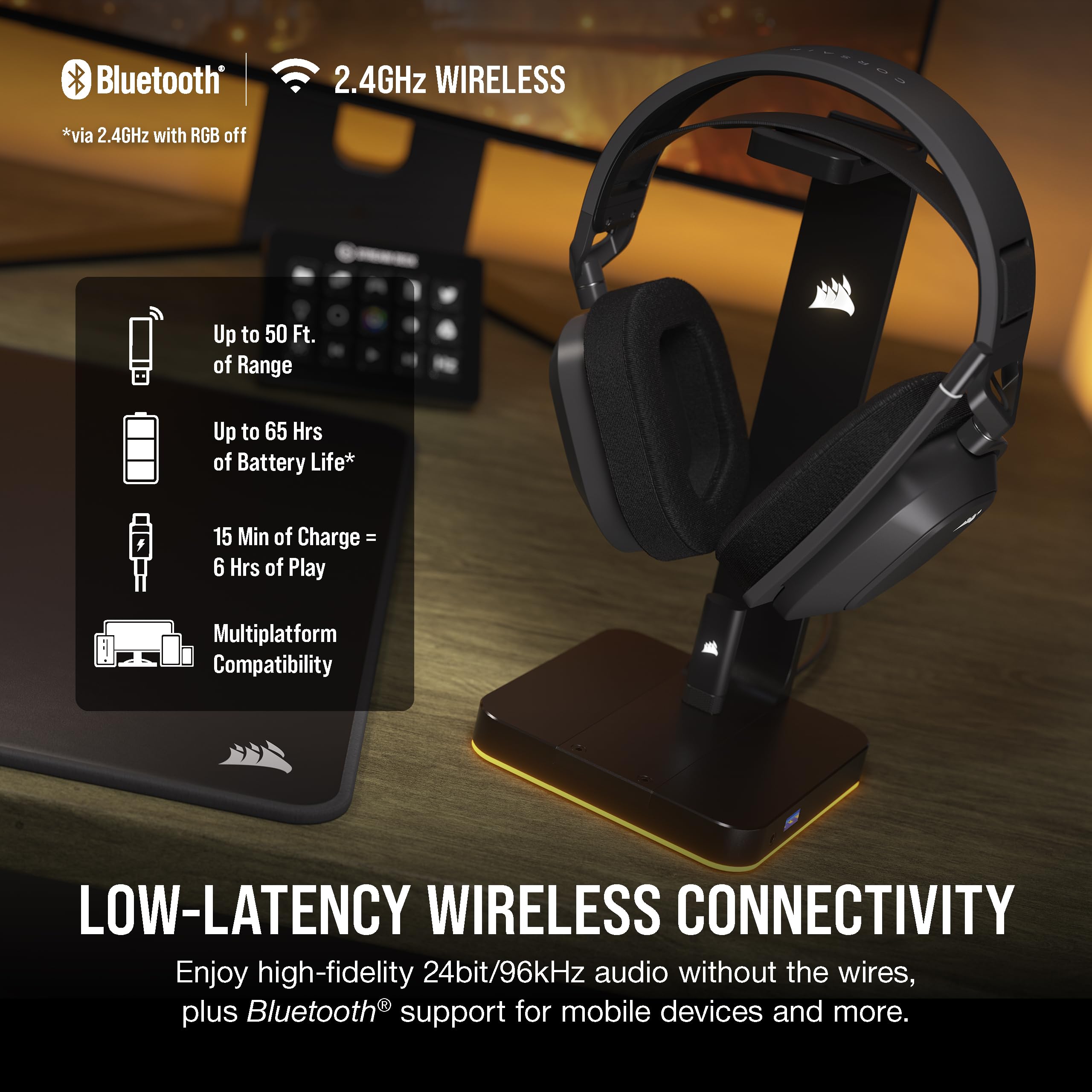 Corsair HS80 MAX Wireless Multiplatform Gaming Headset