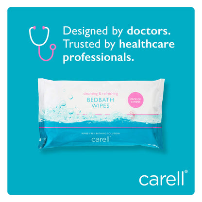 Carell Bed Bath Wipes | Pack of 8