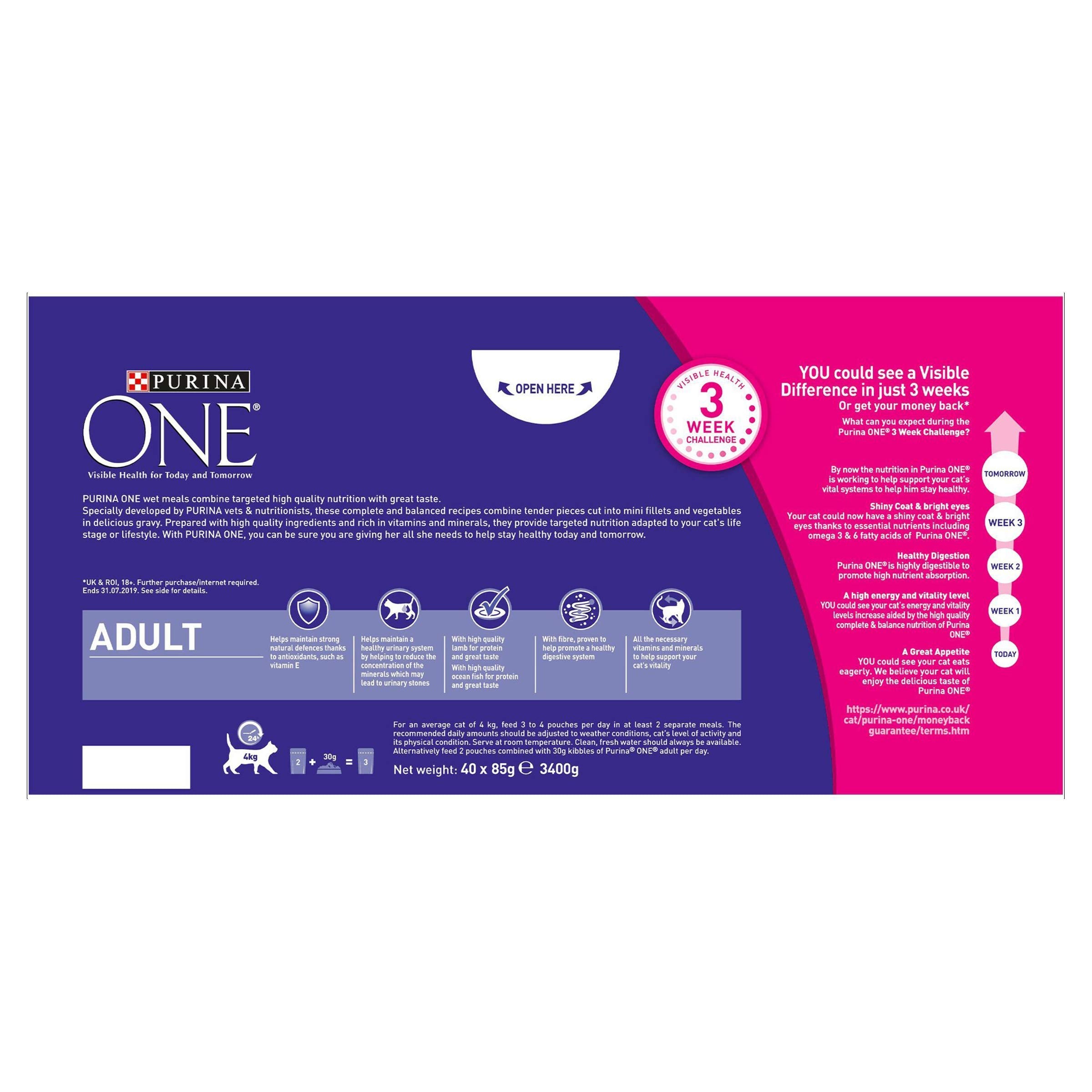 PURINA ONE | Mini Fillets Mixed Selection in Gravy | 40 x 85g