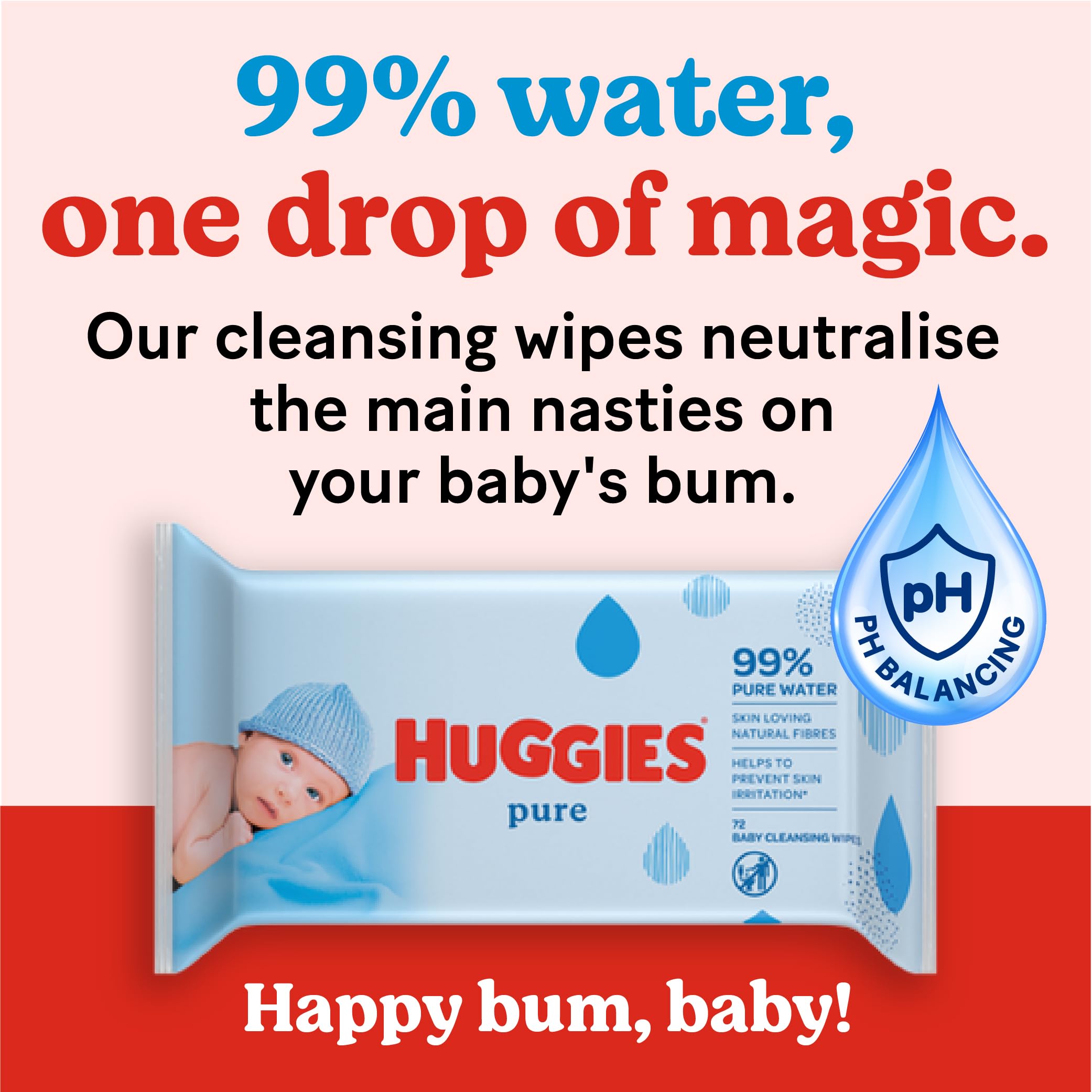 Huggies | Pure, Baby Wipes | 12 Packs (672 Wipes Total)