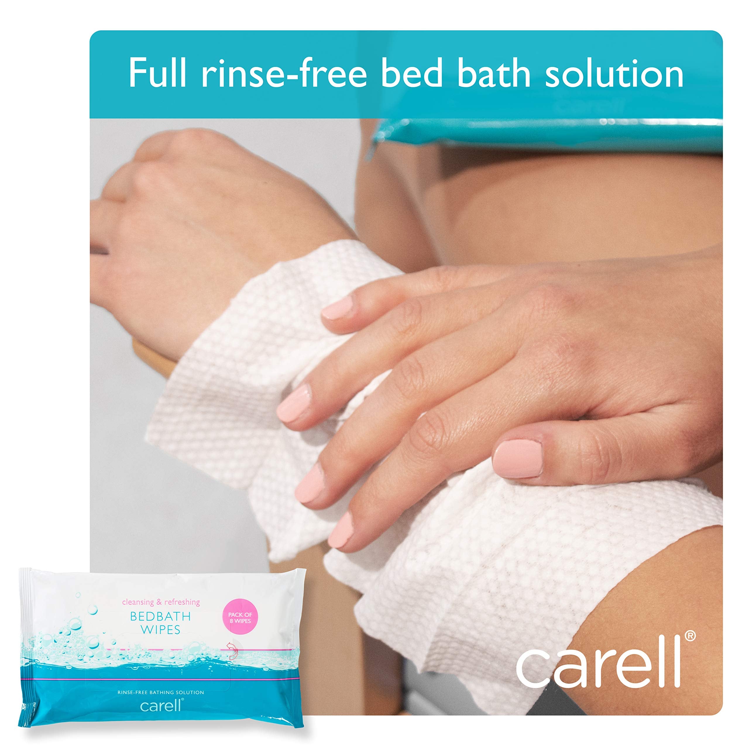 Carell Bed Bath Wipes | Pack of 8