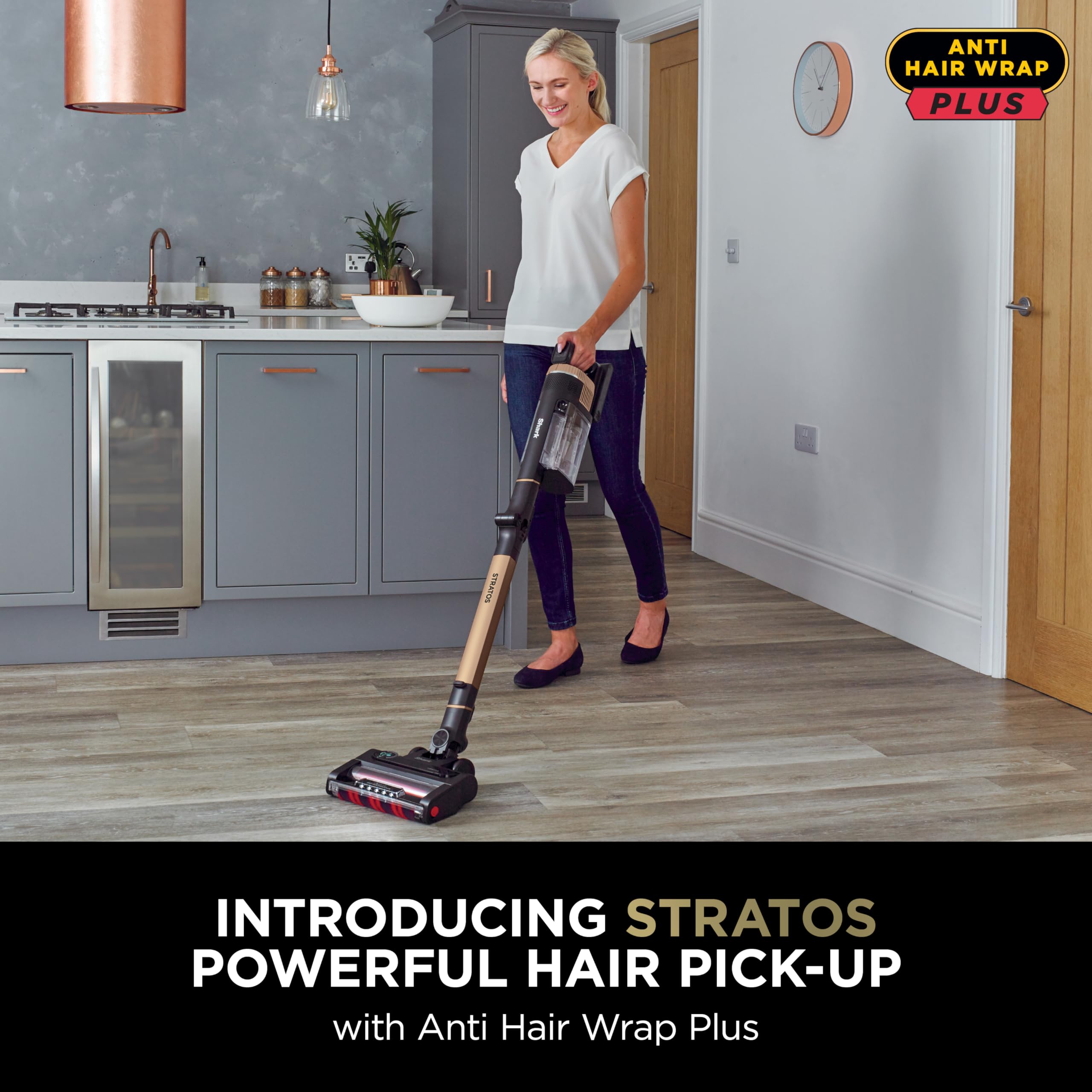 Shark Stratos Cordless Stick Pet Pro, with Anti Hair Wrap Plus IZ400UKTBK