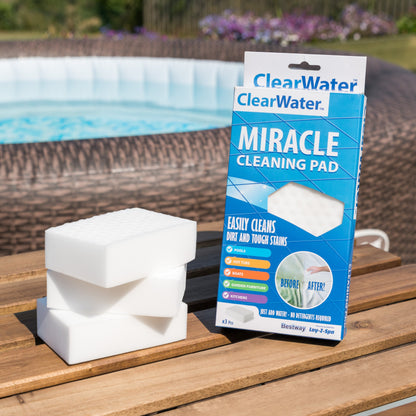 Clearwater Miracle Pad Pool and Spa Cleaning Sponge | Pack of 3