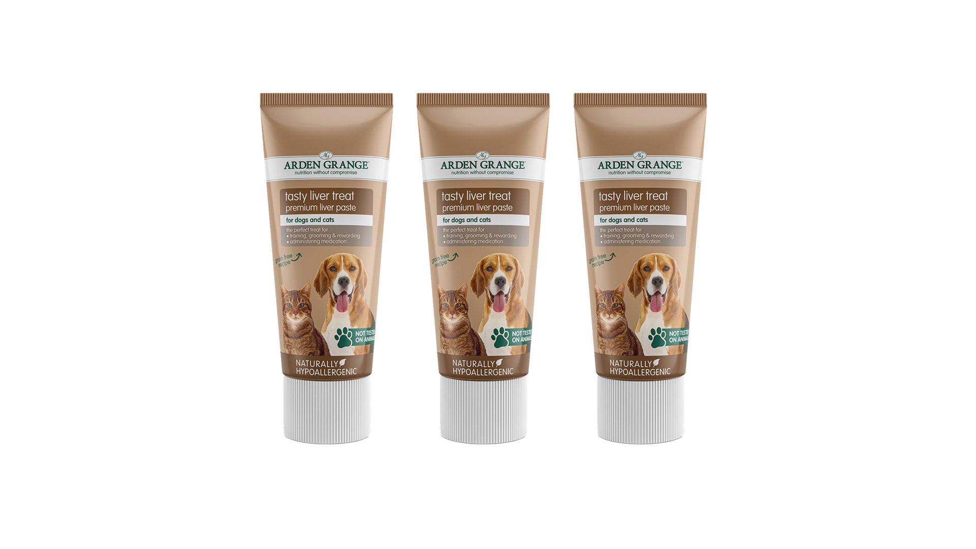 Arden Grange | Premium Liver Paste Treat for Adult Dogs | 3 Pack