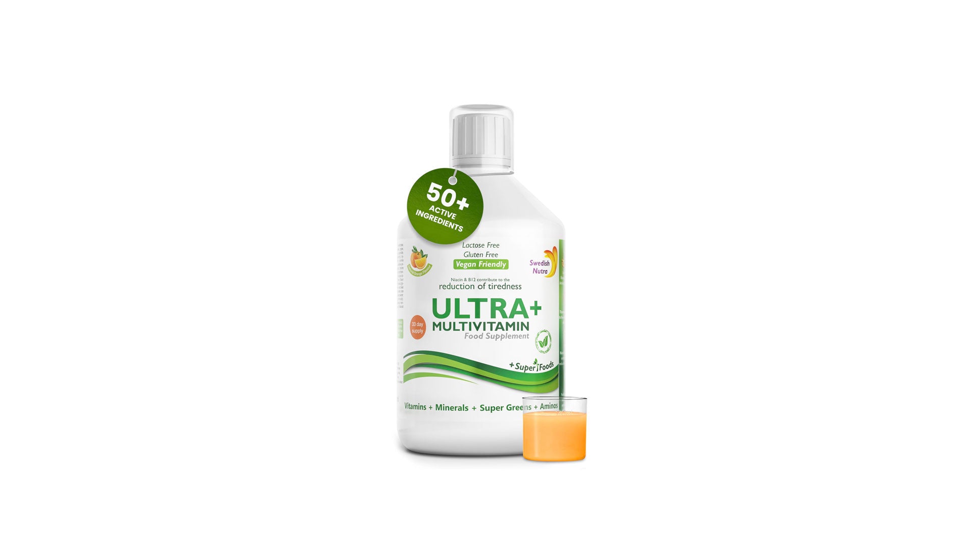 Swedish Nutra | Vegan Multivitamin Liquid