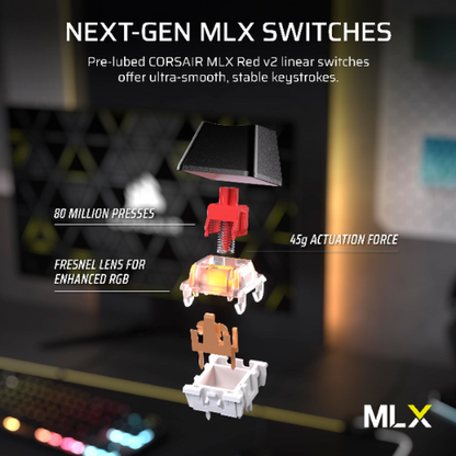 Corsair K70 CORE TKL RGB Tenkeyless Mechanical Gaming Keyboard