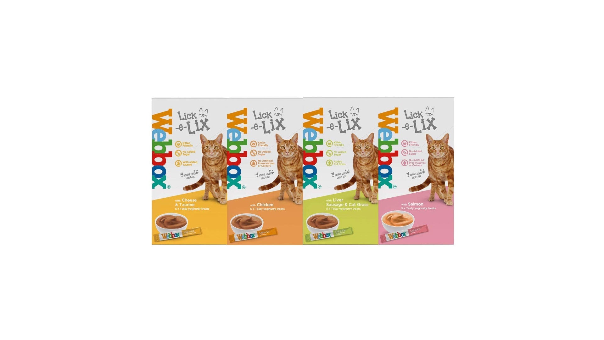 Webbox | Lick-e-lix Cat Food | Yoghurt Variety Pack