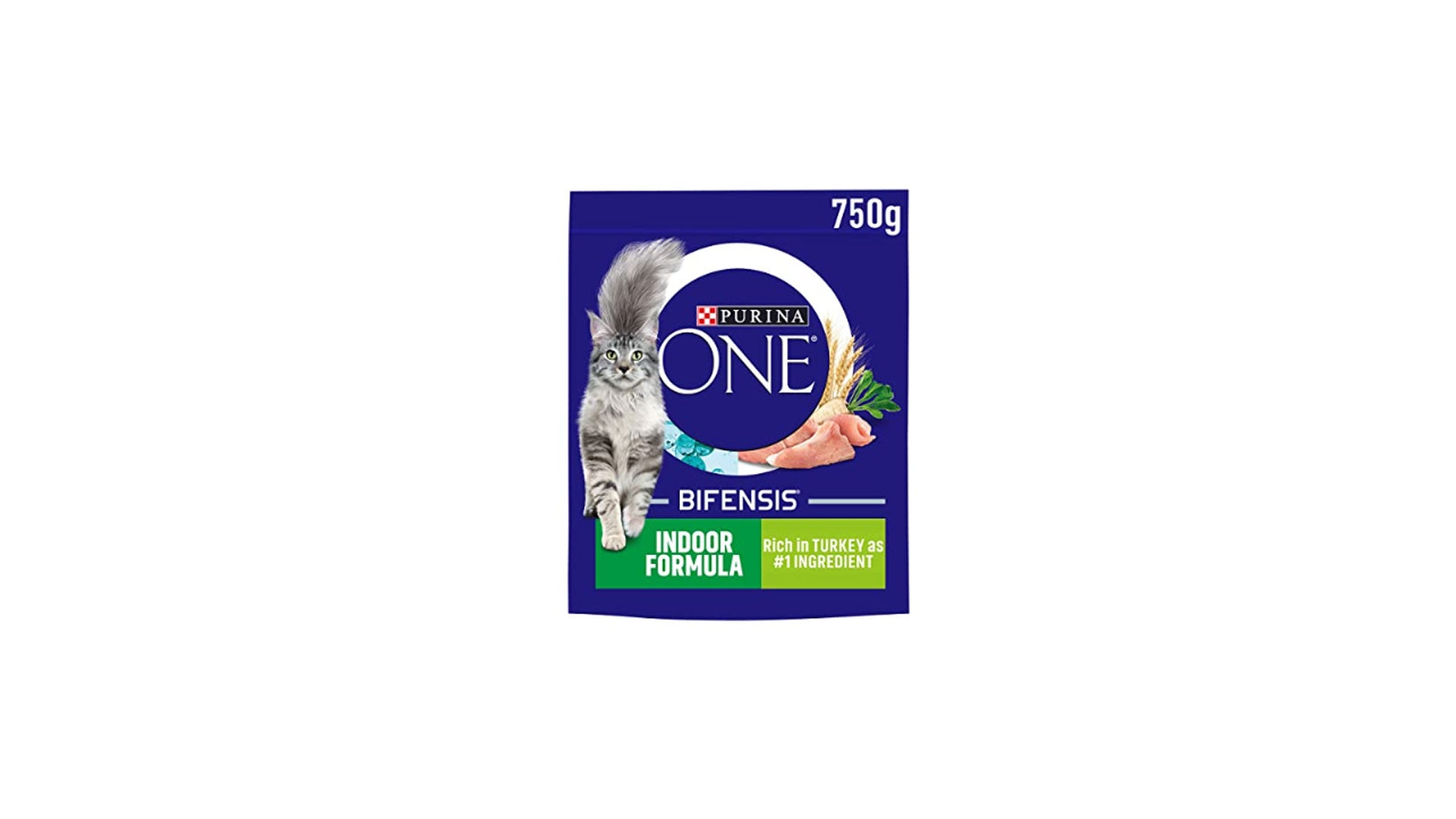 PURINA ONE | Indoor Cat Adult Dry Cat Food Rich in Turkey | Pack of 4