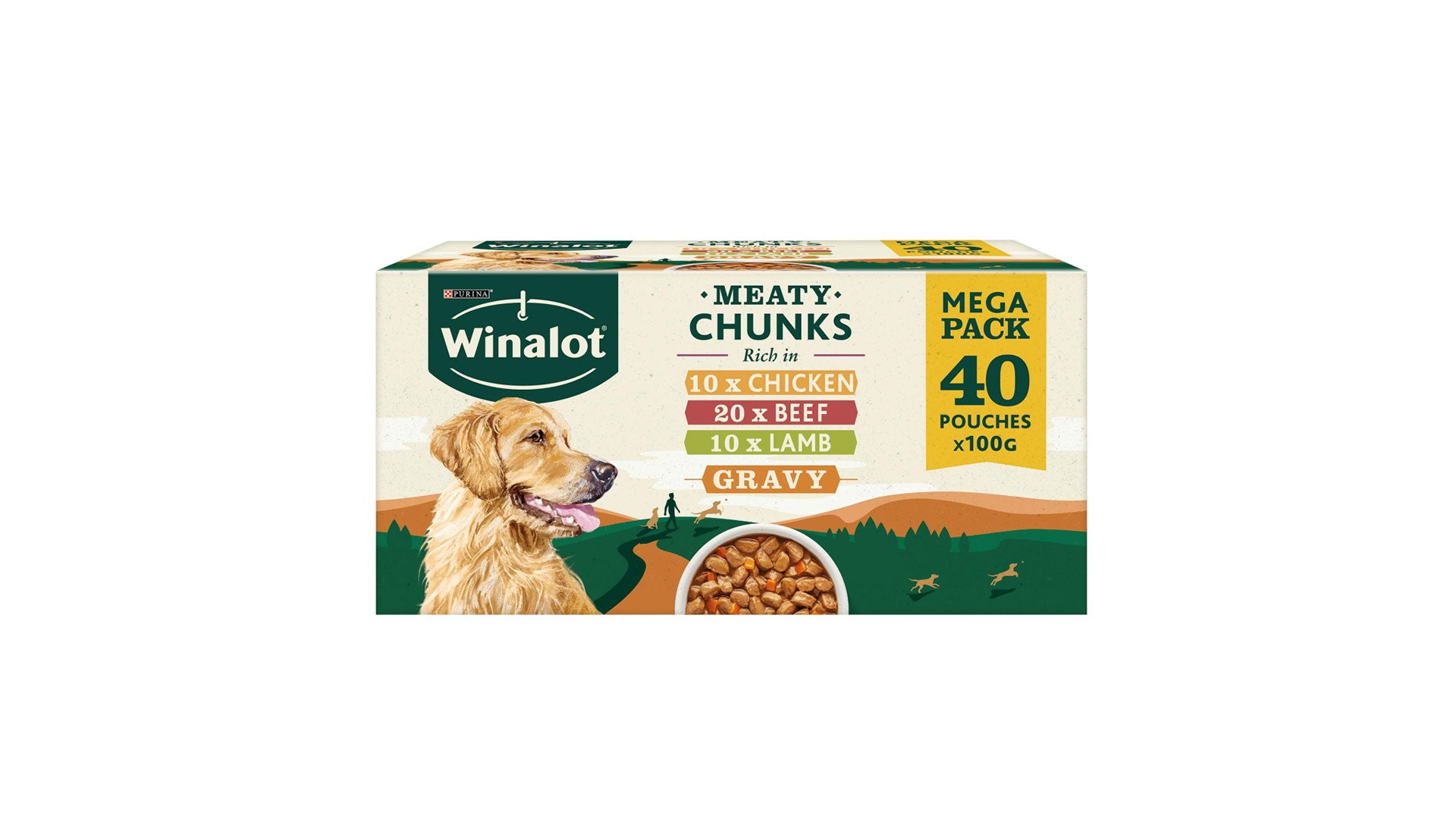 Winalot | Dog Food Mixed in Gravy | 40 x 100g